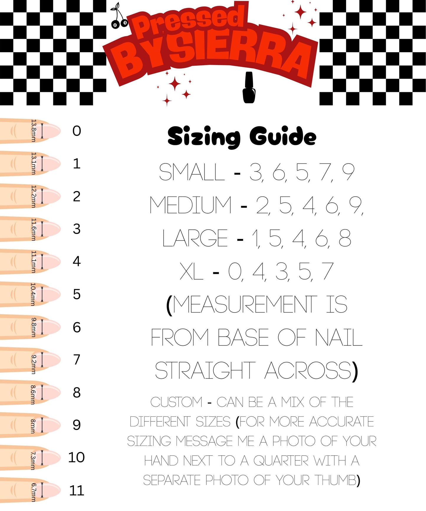 Strawberry Gingham Press-On Nails – Hand-Painted, Customizable Pink Soft Gel Nail Set
