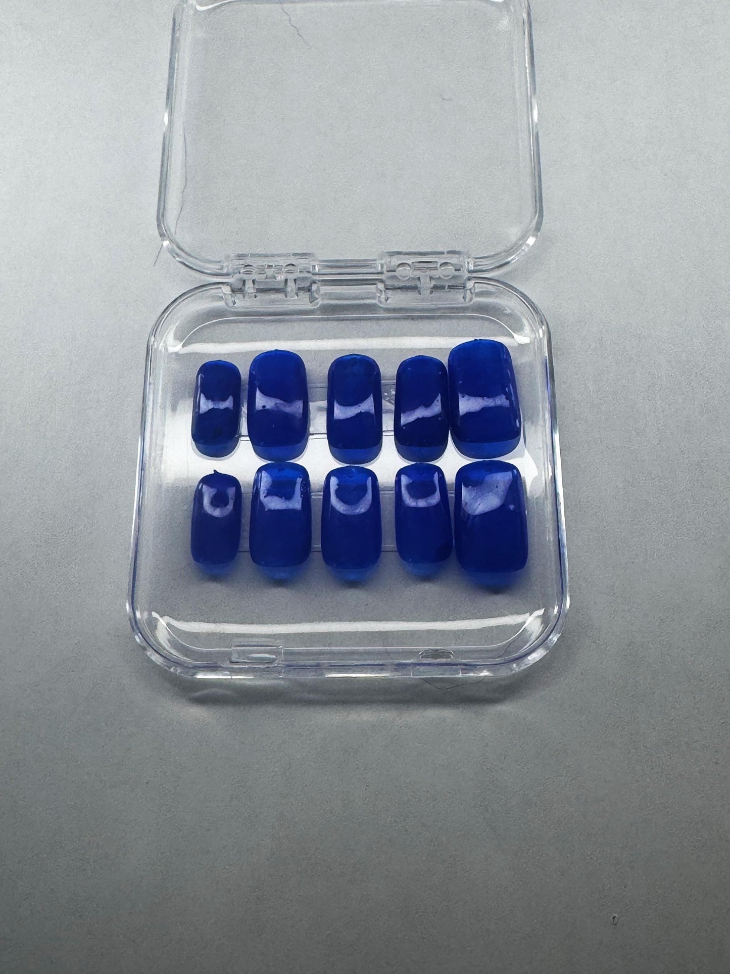 Solid Color Press On Nails | Custom Handmade Nail Set | Glossy or Matte Finish | Reusable Nails | Minimalist Press Ons