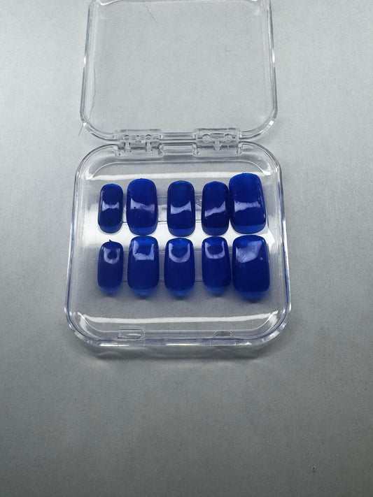 Solid Color Press On Nails | Custom Handmade Nail Set | Glossy or Matte Finish | Reusable Nails | Minimalist Press Ons