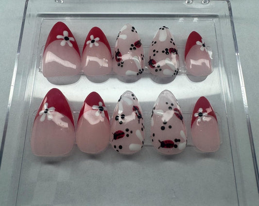 Ladybug Nail Art Tips